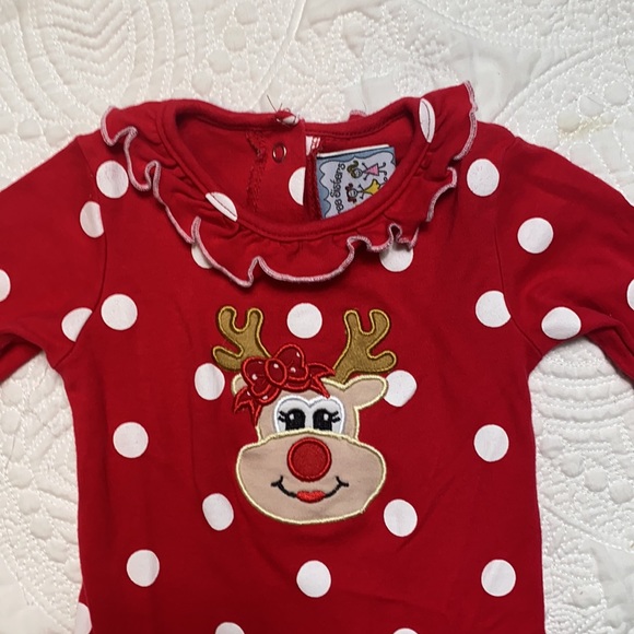 three sisters Bottoms Three Sisters Baby Girl Polka Dot Reindeer